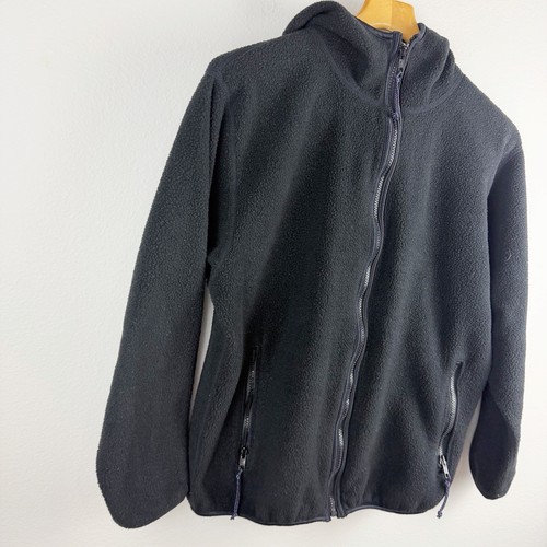 Vintage REI schwarz Full Zip Fleece Hoodie Jacke Wandern Outdoor Herren Größe Medium - Bild 9 von 10