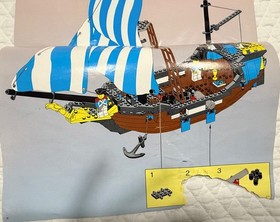 LEGO 6274 VINTAGE 1989 Pirates Caribbean Clipper Near Complete w/Book