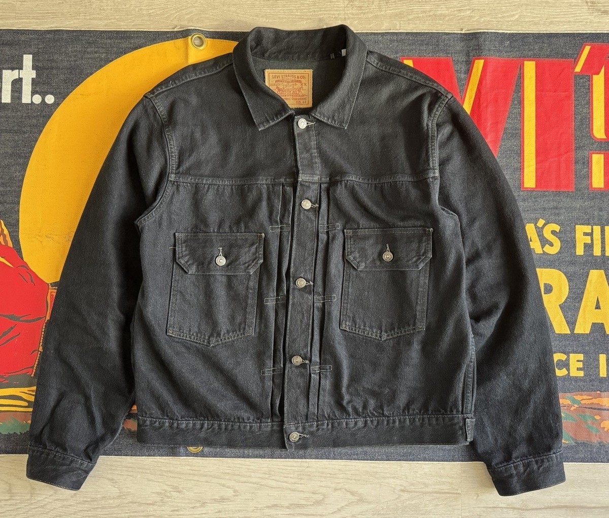 Levi's Vintage Clothing 1953 507XX Black Lizard T back selvage