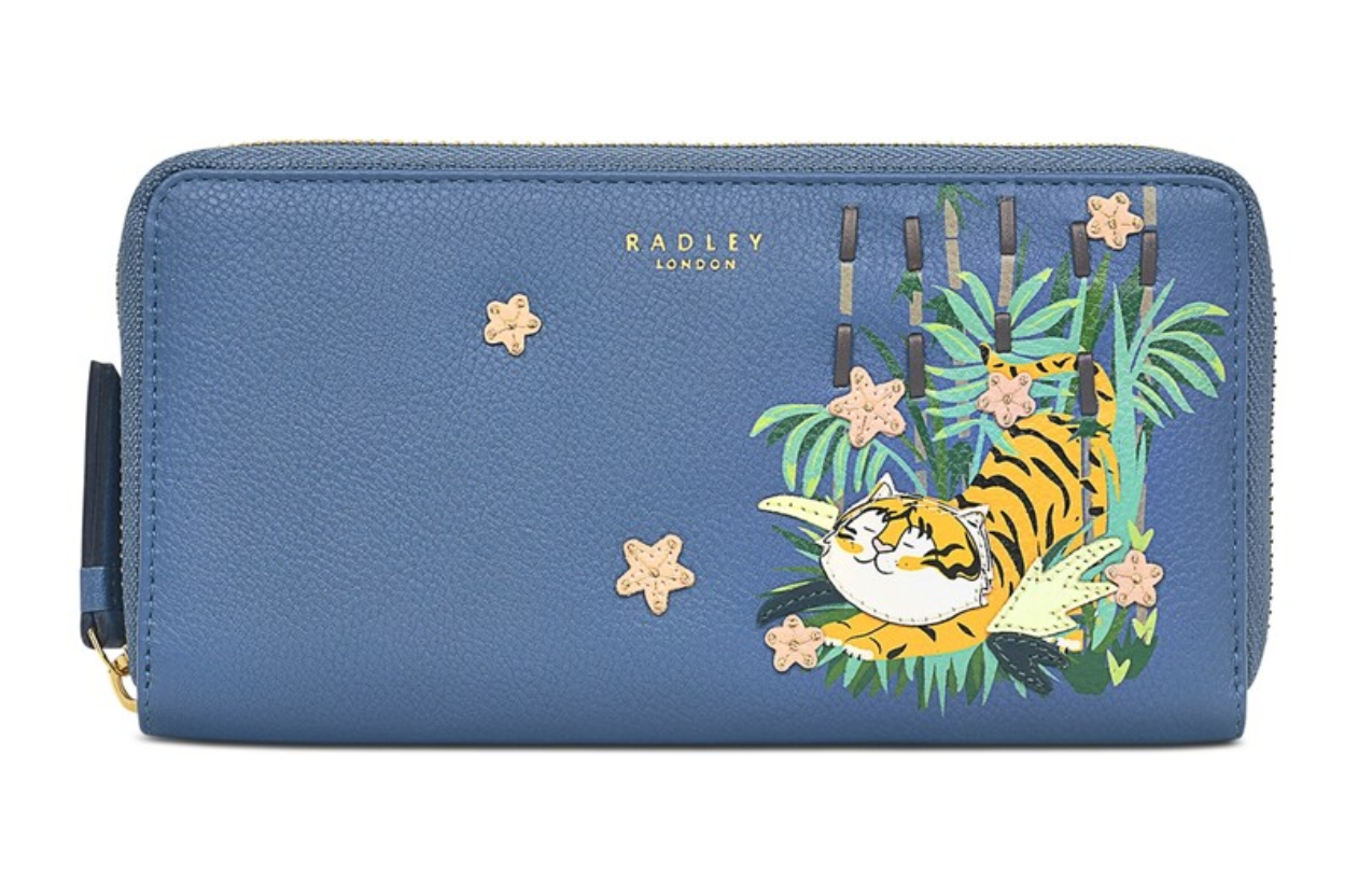 Radley London Year Of The Tiger Large  Matinee Wallet NWT Dustbag  (Matches Bag)