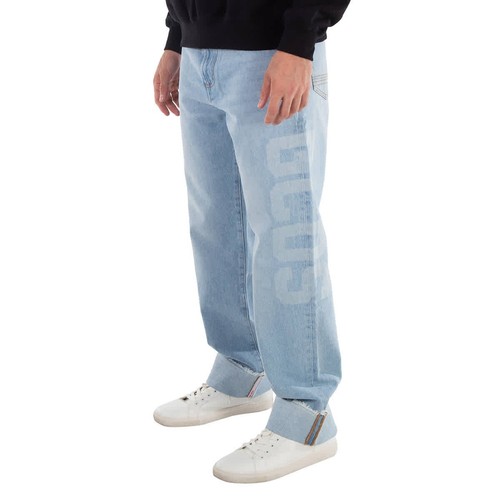 GCDS Relaxed Laser Cotton Denim Logo Trousers - 第 2/7 張圖片