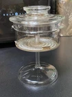 VTG Pyrex Flameware Coffee Pot 7756 Parts Lid, Stem, Basket, Strainers 4/6 Cup