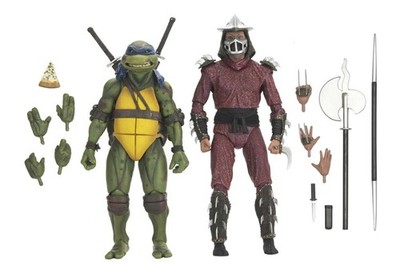 TMNT 1990 Roof Top Shredder vs Leo 2er Pack - NECA Actionfiguren