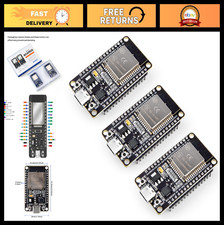 3PCS ESP-32 Development Board USB-C, 2.4GHz WiFi  Bluetooth, Dual Core Microcon