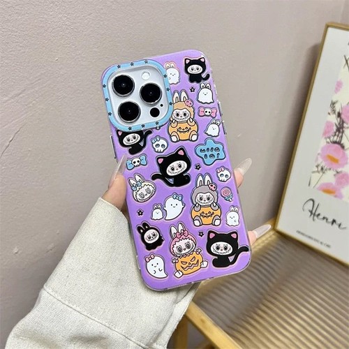 Halloween Phone Case Very Cute Labubu for Apple iPhone 16 15 13 Cover Shell New - Foto 10 di 15