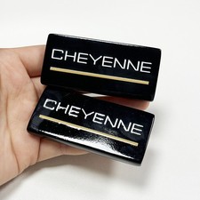 2X Fits 88-98 Cheyenne Side Roof Pillar Emblem Badge Nameplate With 3M Adhesive