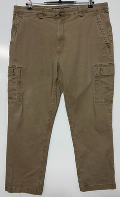 Duluth Pants Mens 38X30 Tan Cargo Canvas Flex Ballroom Khakis Stretch  Workwear