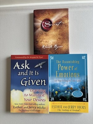 Law Of Attraction Books, The Secret & Two Esther Hicks Books