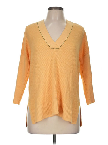 Lilla P Women Yellow Pullover Sweater M