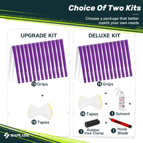 SAPLIZE Pure Color Golf Grips Set of 13 Grips with Tape or Full Regripping Ki... - Picture 5 of 7