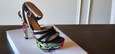 Jessica Simpson Women's Balina High Heel Platform Sandal - Textile Upper With Metal Zipper