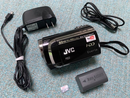 BLACK JVC Everio GZ-MG670BU 80GB Camcorder Digital Camcorder + 32GB card TESTED