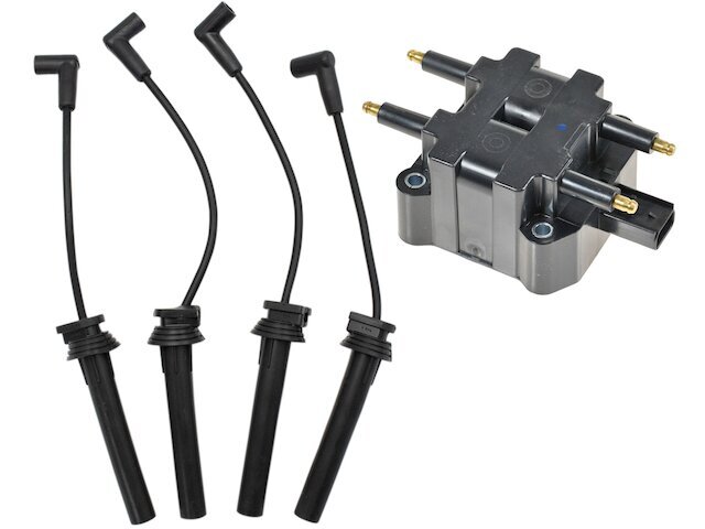 Ignition Coil and Spark Plug Wire Set fits Sebring 1997-1998 2.4L 4 Cyl 14KHDY