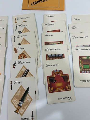 Clue Board Game Replacement Cards 1997 - Afbeelding 3 van 6