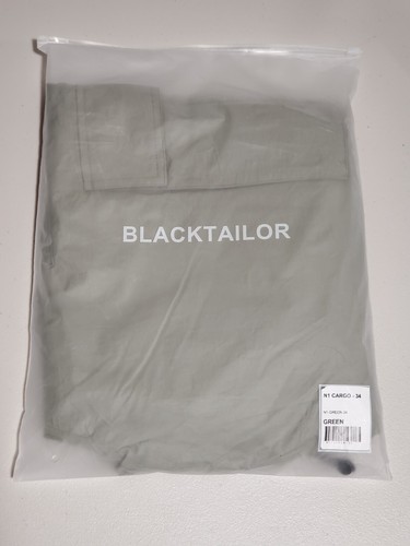 Size 34- Men's Black Tailor N1 Cargo Windbreaker Adjustable Pants Black & Green - 第 22/24 張圖片