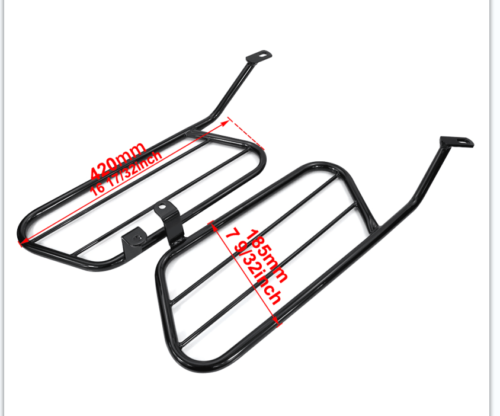 Fit For KAWASAKI KLR650 1987-2018 Pannier Racks Side Support Carrier - Foto 4 di 16