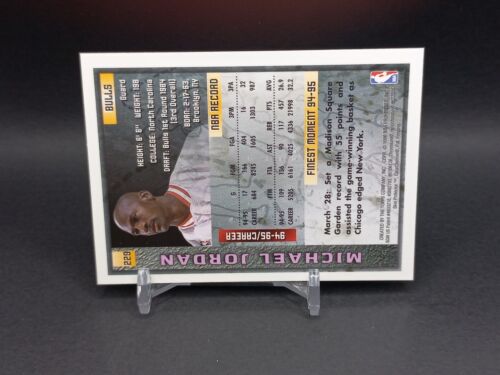 1995-96 TOPPS FINEST MICHAEL JORDAN W/COATING #229 NBA Chicago Bulls **Read** - Picture 8 of 10