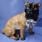 10" Pug Bull Mastiff Germany Victorian Sitting Dog figurine
