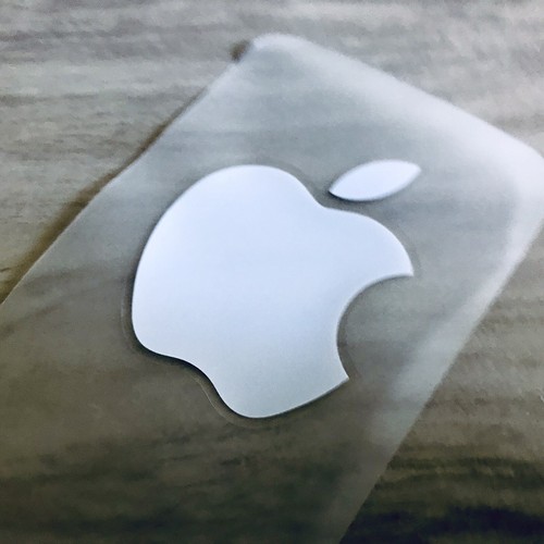 Apple Sticker, Genuine. From iPhone 11 Box. Large. OEM - Picture 2 of 3
