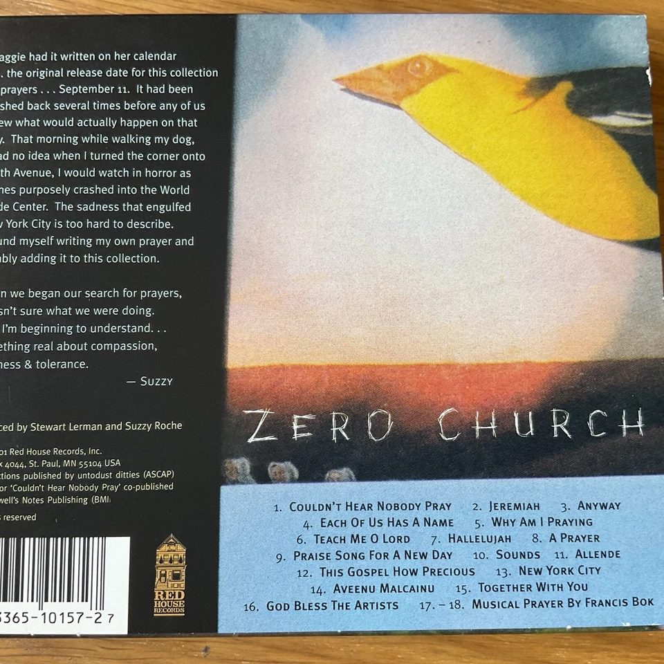 Suzzy & Maggie Roche CD Zero Church Slip Case Cover US Import RHR CD 157 Foto 3 de 4