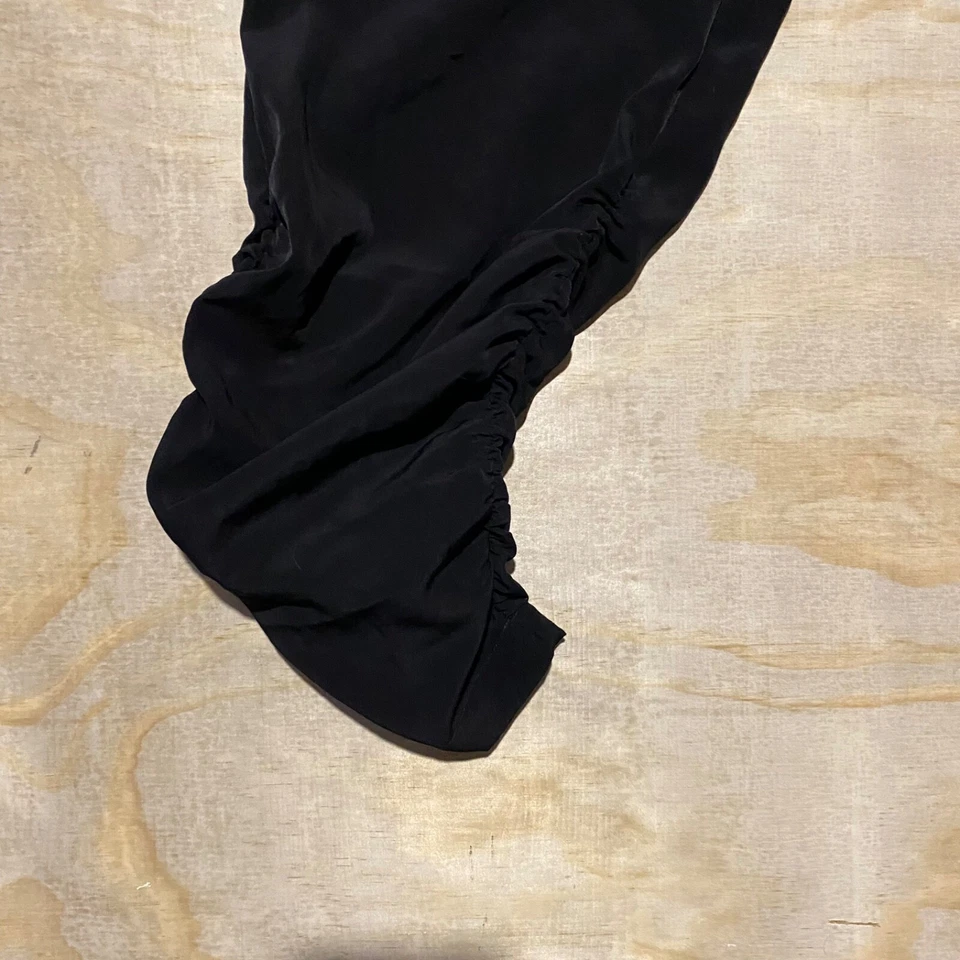 Kenneth Cole Reaction Womens Tapered Ruched Leg Jogger Pants Size Large Black - Image 2 of 4