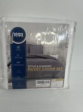 Nestl White Duvet Cover King Size New