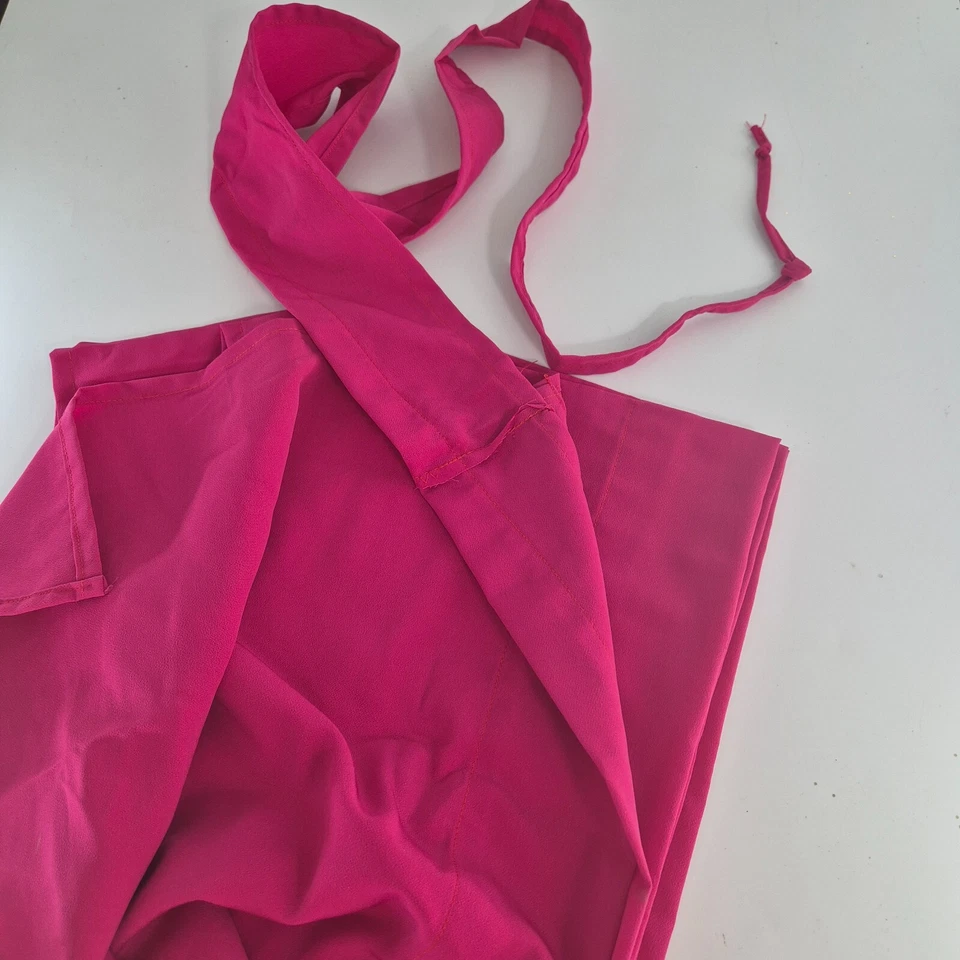 2 x Hot Pink Balinese Flags Cotton Handmade 3.35M Tall Event Party Outdoor Decor - Image 2 of 4