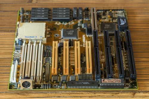 ASUS PVI-486AP4 Socket 3 Płyta główna | Intel 420 EX Chipset PCI i gniazda VLB - Zdjęcie 6 z 6