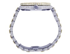 Audemars Piguet Royal Oak 37MM 18K Yellow Gold/ Steel Diamond Watch 32.75 Ct 7