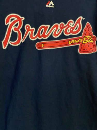 Atlanta Braves MLB Majestic Navy Men's Name & Number Shirt Freeman # 5 Size 2XL - 第 2/4 張圖片