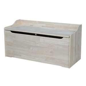 International Concepts Toy Bench And Storage Box Unfinished Ebay