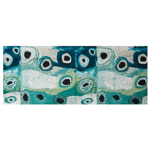 TABLE RUNNER - ABORIGINAL ART - 140x45cm - MADE IN AUSTRALIA - MAY WOKKA CHAPMAN - Bild 2 von 2