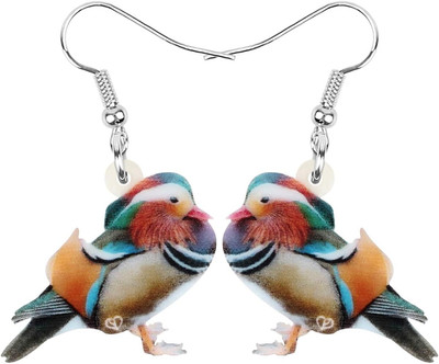Acryl Cute Ente Ohrringe Enten Schmuck Duck Bauernhof Dekoration für Damen Fraue