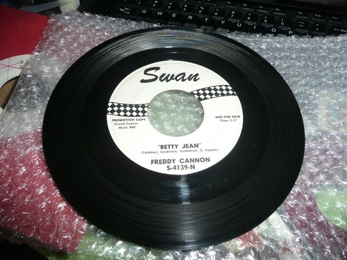 record 45 Freddy Cannon WLP Patty Baby / Betty Jean on Swan NM - Imagen 2 de 2