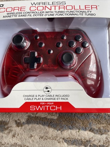 Nyko Wireless Core Controller Switch Red Charge Play Cable Included Bluetooth - Picture 2 of 15