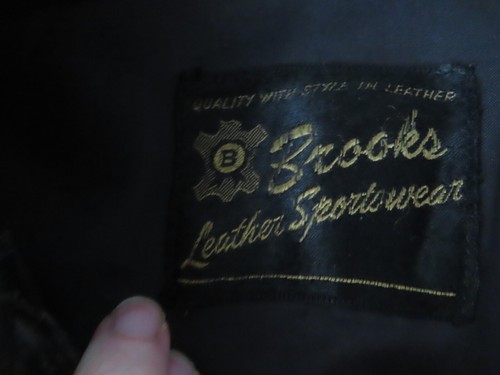 60s Brooks Cafe Racer Leather Distressed Motorcycle Biker Talon Jacket patches - Picture 11 of 15