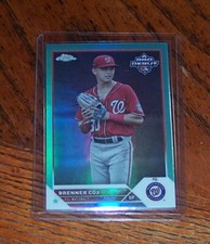 2023 Topps Pro Debut Chrome Aqua Refractor Brenner Cox /75 #PDC-128