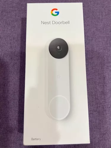 Google Nest Doorbell, Battery - Snow