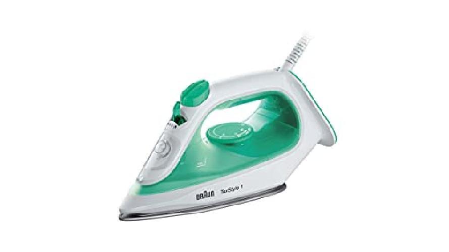 Braun TexStyle 1 SI 1040 GR Steam iron Ceramic soleplate 2000 W Green, White