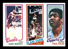 1980 Topps Basketball #110 Moncrief Shelton Silas NM *e2