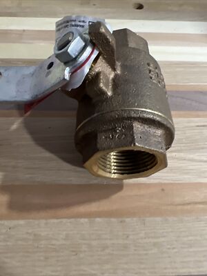 1'' NIBCO NL9504A / KT585-70-UL 2 PIECE BRONZE BALL VALVE NPT THREADED