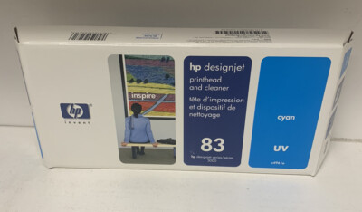 Original HP83 C4961A Druckkopf & Cleaner Cyan DesignJet 5000 5500