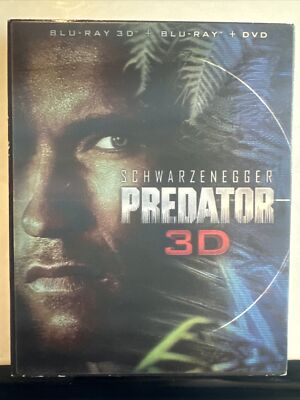 Predator 3D (2D/3D Blu-ray/DVD) Arnold Schwarzenegger Ultra Rare OOP Slipcover