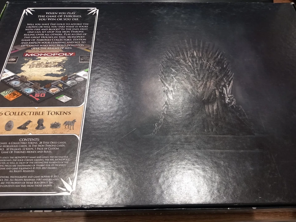 Monopoly Game of Thrones Collector's Edition Board Game Property Trading Game - Image 2 of 4
