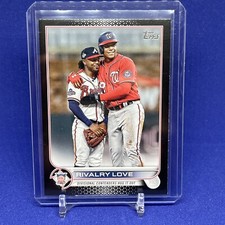 2022 topps update Rivalry Love Juan Soto x Ozzie Albies black parallel 43/71