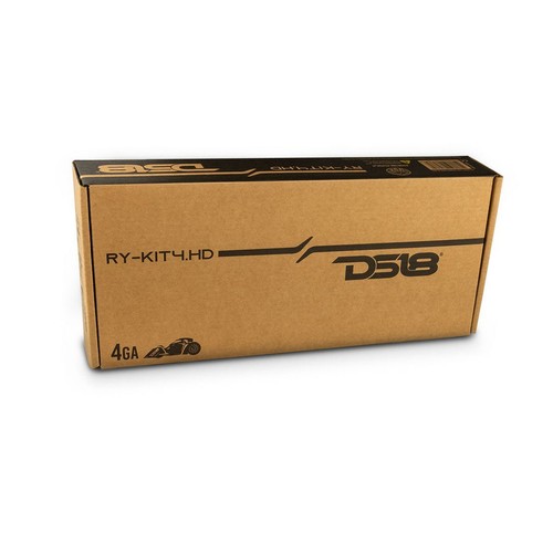 DS18 4GA Harley Davidson 1996+ Amp Kit OFC w/ Waterproof Fuse Holder 1680W - Picture 5 of 5
