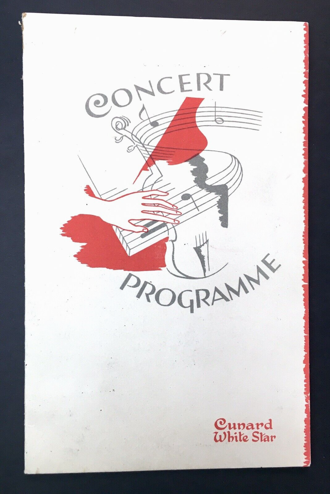 Cunard White Star Concert Programme RMS Queen Elizabeth 1949 Cabaret Dance