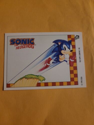 1993 Topps Sonic the Hedgehog #10 Sega Genesis carte à collectionner - Photo 1/2