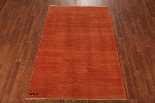 Luxuriöser Gabbeh solides Design moderner Wollteppich - brandneu 4x6 Fuß - Bild 13 von 18