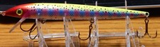 RAPALA SCT RAPALA MINNOW 6 1/2" CUSTOM PAINTED CLOWN/RAINBOW TROUT SKIS CUSTOM